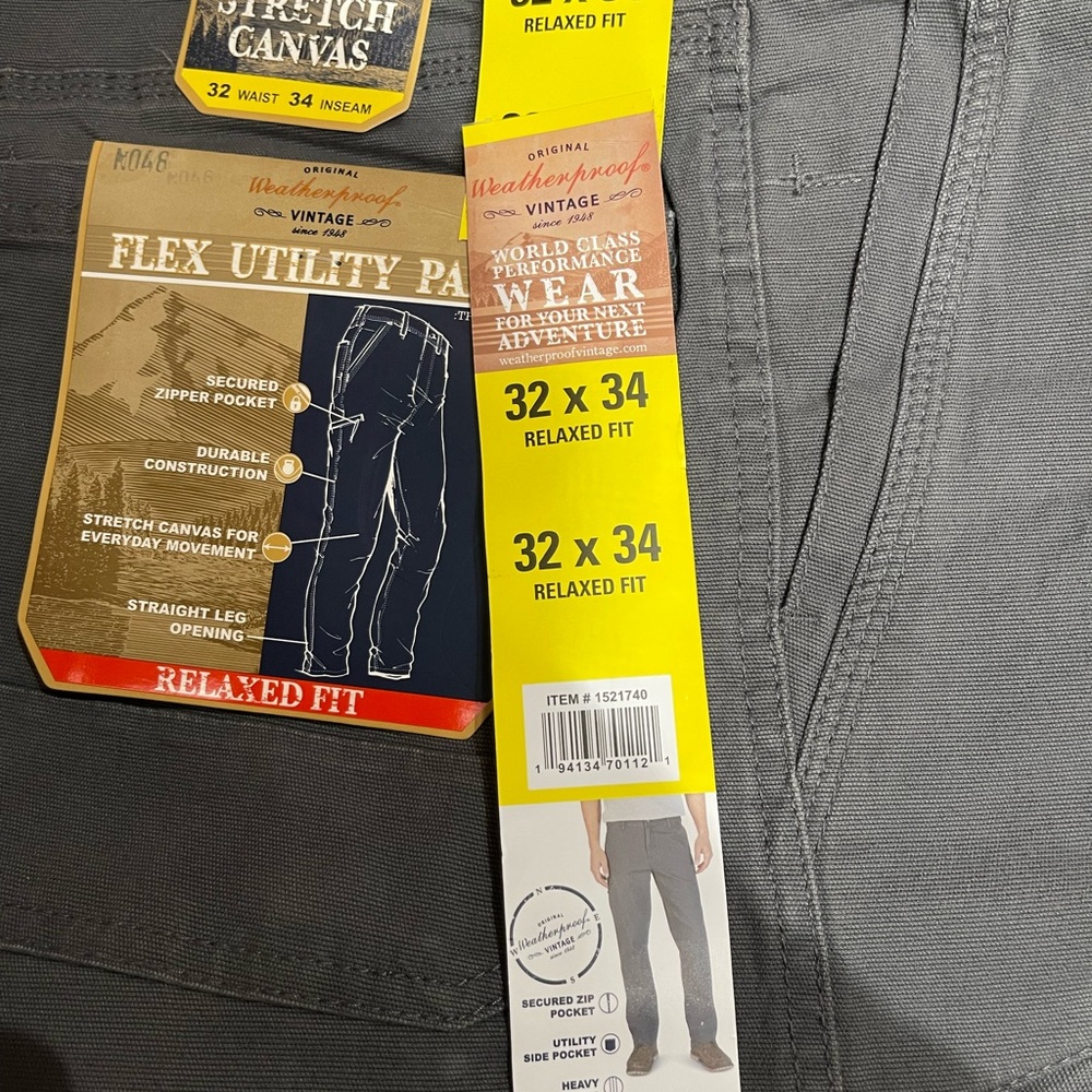 Men Weatherproof utility pants. - Picture 4 of 6